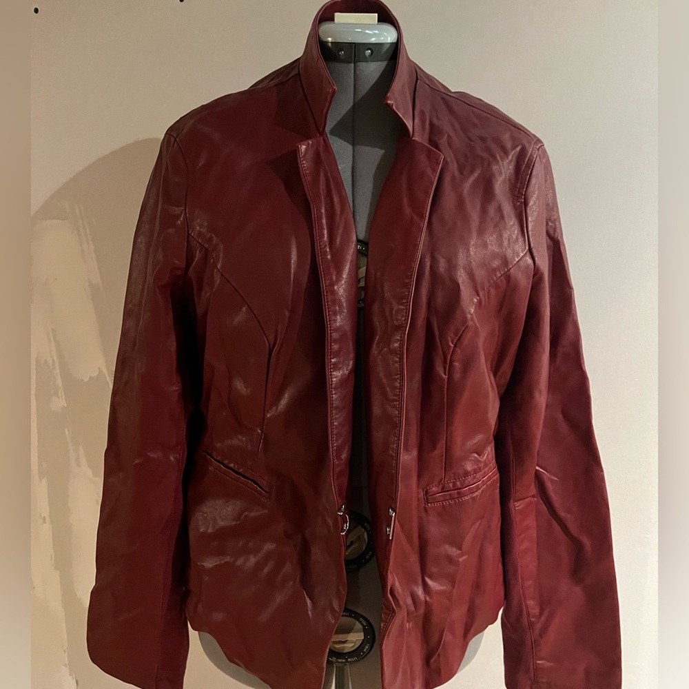 2XL Black Rivet Vegan Leather Jacket